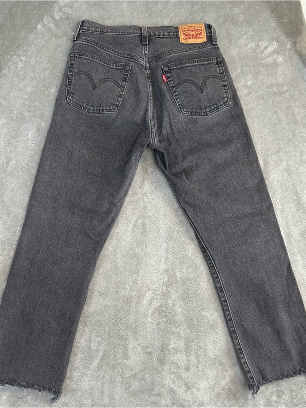 Levis 501 Skinny Men's Jeans W28 L26 Black Slim Stretch Button Fly Strauss 28x26